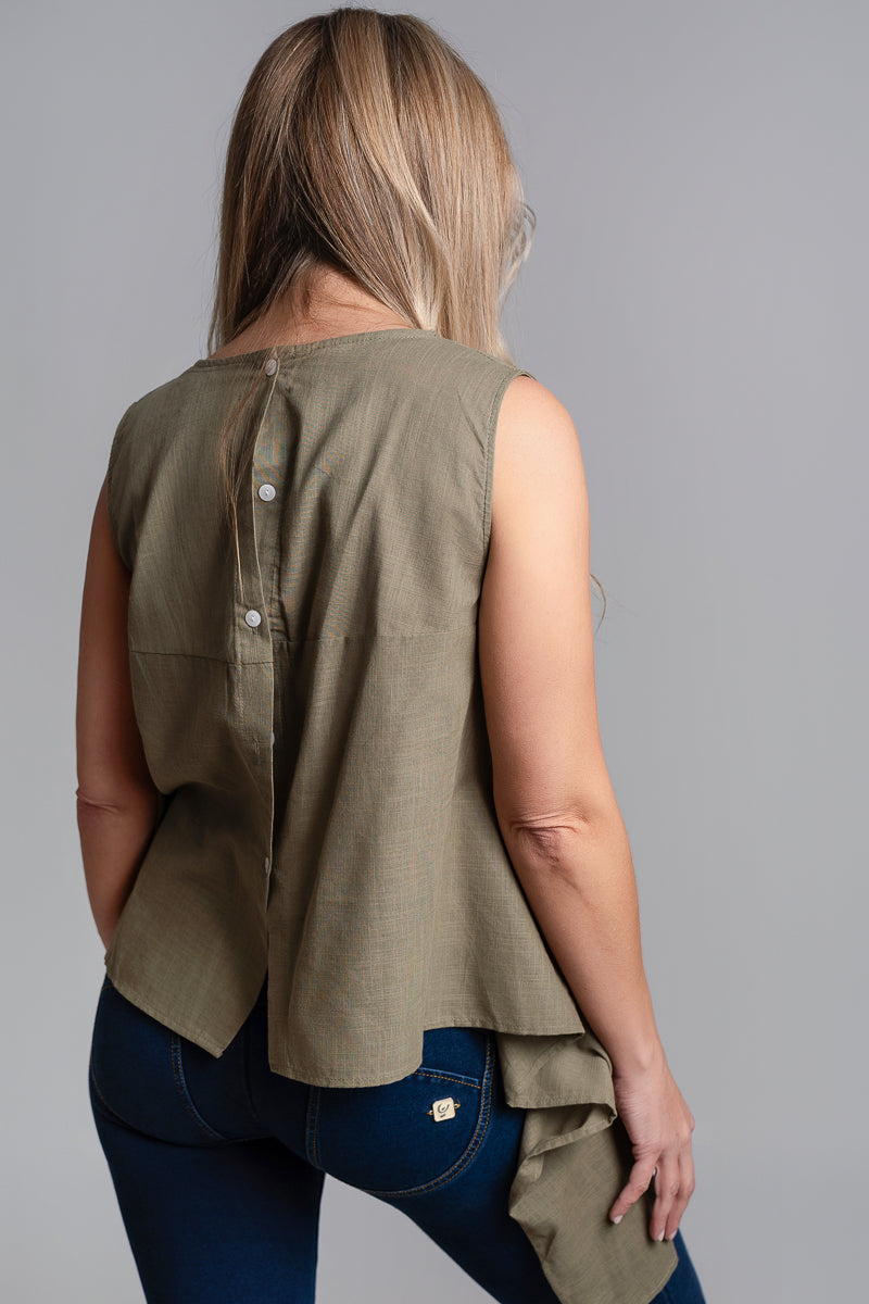 Linen Bow Top