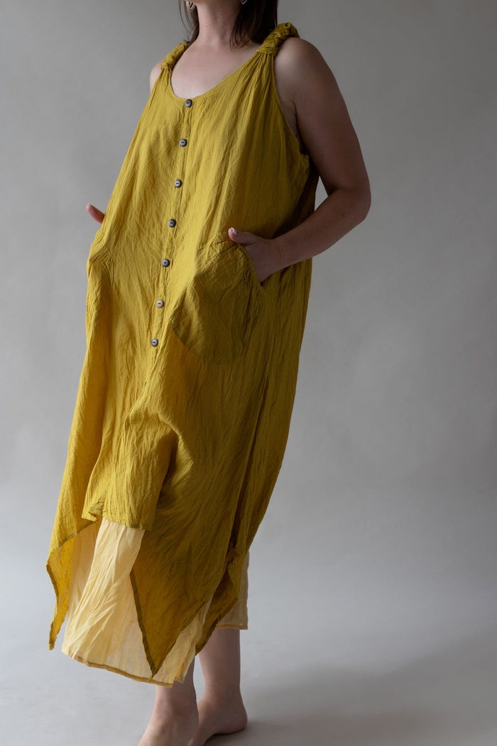 Two-material dress Dresses